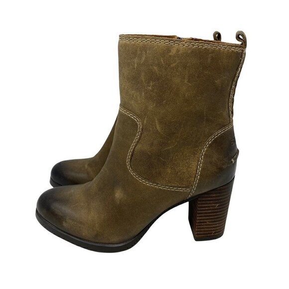 Sperry Top-Sider Womens Dasher Grace Ankle Booties Brown Leather Side Zipper 6 M - Picture 5 of 9